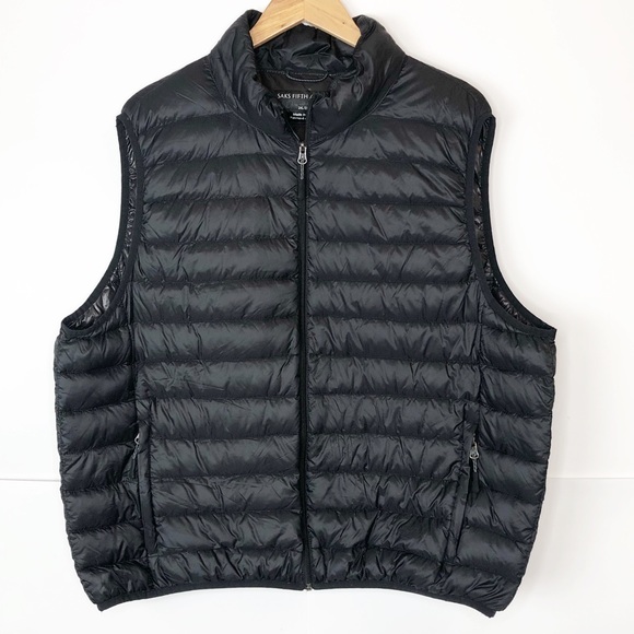 Saks Fifth Avenue Other - EUC Men’s Saks Fifth Avenue Duck Down Puffer Vest